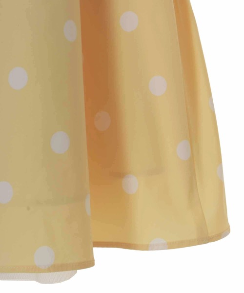 31 Sons de mode（トランテアン　ソン　ドゥ　モード）の「ドットバックチュールスカート（スカート・レディース・ブラック/イエロー/クリーム・38/36）」の6枚目の写真