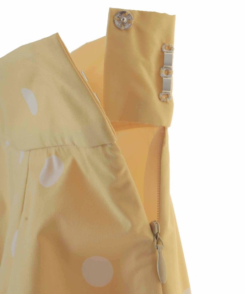 31 Sons de mode（トランテアン　ソン　ドゥ　モード）の「ドットバックチュールスカート（スカート・レディース・ブラック/イエロー/クリーム・38/36）」の9枚目の写真