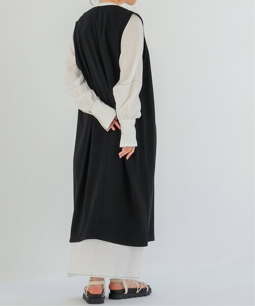 RAY CASSIN（レイカズン）の「ロングシングルジレ（ベスト・レディース・ベージュ/ブラック/グリーン・FREE）」の21枚目の写真