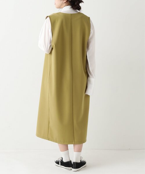 RAY CASSIN（レイカズン）の「ロングシングルジレ（ベスト・レディース・ベージュ/ブラック/グリーン・FREE）」の19枚目の写真