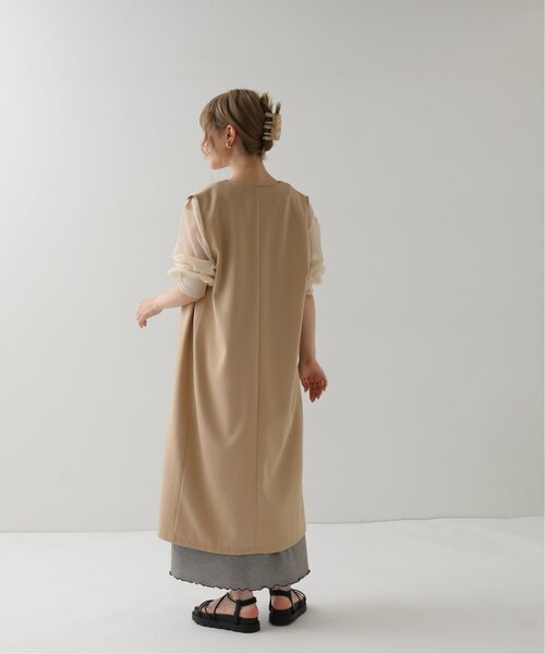 RAY CASSIN（レイカズン）の「ロングシングルジレ（ベスト・レディース・ベージュ/ブラック/グリーン・FREE）」の20枚目の写真