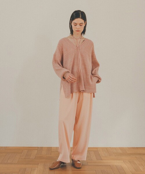 CLANE(クラネ)の「【CLANE/クラネ】BASIC TUCK PANTS/ベーシックタックパンツ 12110-7032(その他パンツ・レディース・ベージュ/ネイビー/ピンク/アイボリー・1/2/0)」の20枚目の写真