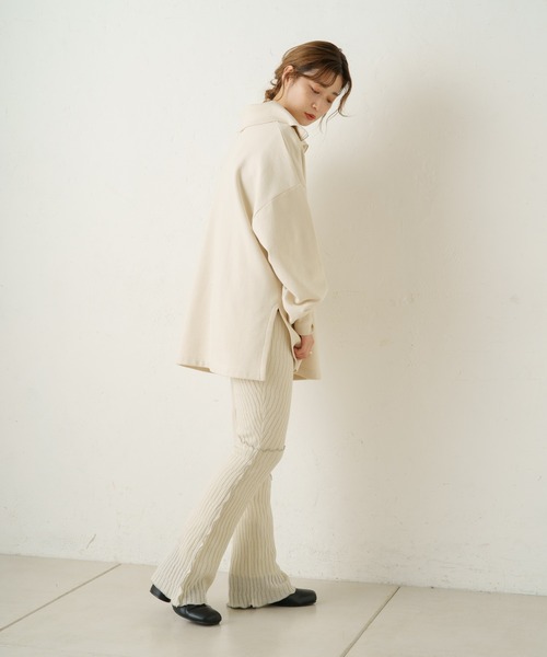 Kastane(カスタネ)の「【SETUP対応アイテム】ニットメロウフレアレギンス(その他パンツ・レディース・ブラック/アイボリー/ブラウン・FREE)」の12枚目の写真