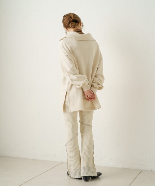 Kastane(カスタネ)の「【SETUP対応アイテム】ニットメロウフレアレギンス(その他パンツ・レディース・ブラック/アイボリー/ブラウン・FREE)」の13枚目の写真