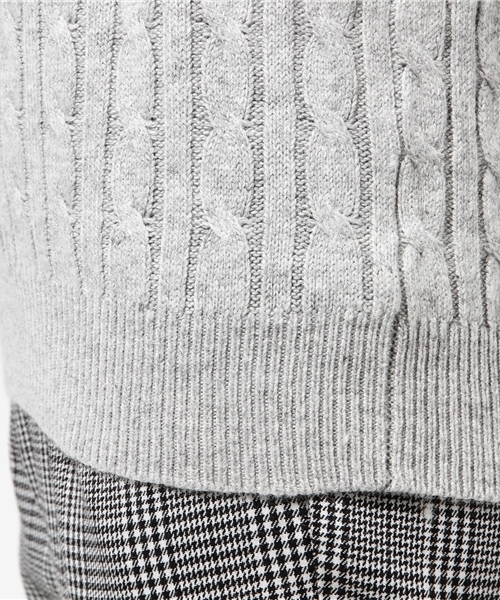 Heather(ヘザー)の「エリツキケーブルニットプルオーバー 559157(ニット/セーター・レディース・オフホワイト/ブラック/ライトグレー/サックスブルー・FREE)」の13枚目の写真