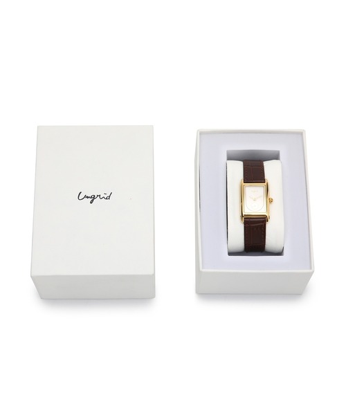 Ungrid（アングリッド）の「【ungrid/アングリッド】シグネチャー レクタングルフェイス  腕時計（アナログ腕時計・レディース・ブラック/ダークブラウン/ブラウン/シルバー/グリーン/キャメル・FREE）」の19枚目の写真
