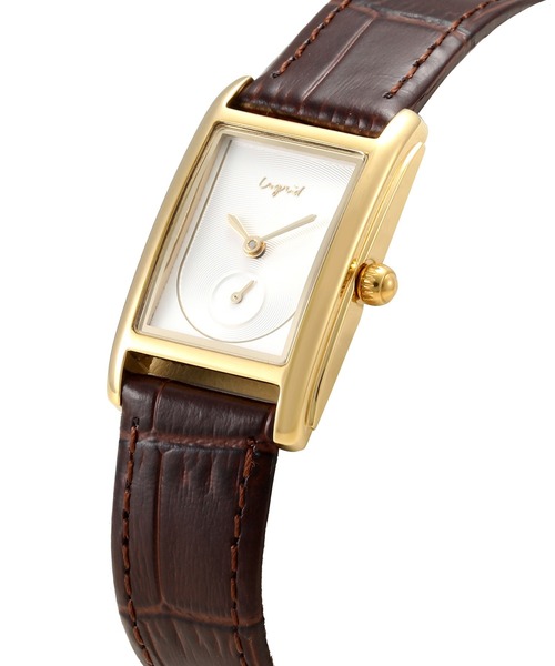 Ungrid（アングリッド）の「【ungrid/アングリッド】シグネチャー レクタングルフェイス  腕時計（アナログ腕時計・レディース・ブラック/ダークブラウン/ブラウン/シルバー/グリーン/キャメル・FREE）」の14枚目の写真