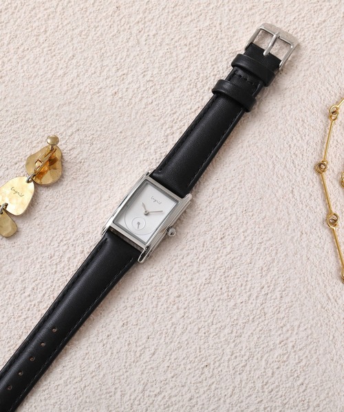 Ungrid（アングリッド）の「【ungrid/アングリッド】シグネチャー レクタングルフェイス  腕時計（アナログ腕時計・レディース・ブラック/ダークブラウン/ブラウン/シルバー/グリーン/キャメル・FREE）」の12枚目の写真