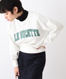 OPAQUE.CLIP | 【C】 カレッジ風ロゴプリントウラケ(スウェット)