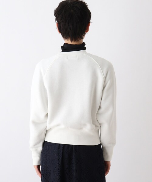 OPAQUE.CLIP（オペークドットクリップ）の「◆【C】 カレッジ風ロゴプリントウラケ（スウェット・レディース・グレー/ホワイト系/ライトオレンジ系・00）」の6枚目の写真