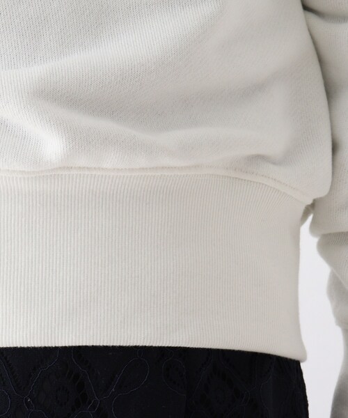 OPAQUE.CLIP（オペークドットクリップ）の「◆【C】 カレッジ風ロゴプリントウラケ（スウェット・レディース・グレー/ホワイト系/ライトオレンジ系・00）」の9枚目の写真