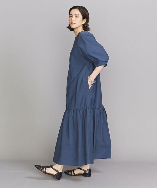 BEAUTY&YOUTH UNITED ARROWS（ビューティーアンドユースユナイテッドアローズ）の「BY バックリボン ボリューム マキシワンピース -ウォッシャブル-（ワンピース・レディース・ピンク/コバルトブルー/ブラック・FREE）」の18枚目の写真