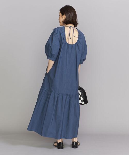 BEAUTY&YOUTH UNITED ARROWS（ビューティーアンドユースユナイテッドアローズ）の「BY バックリボン ボリューム マキシワンピース -ウォッシャブル-（ワンピース・レディース・ピンク/コバルトブルー/ブラック・FREE）」の20枚目の写真