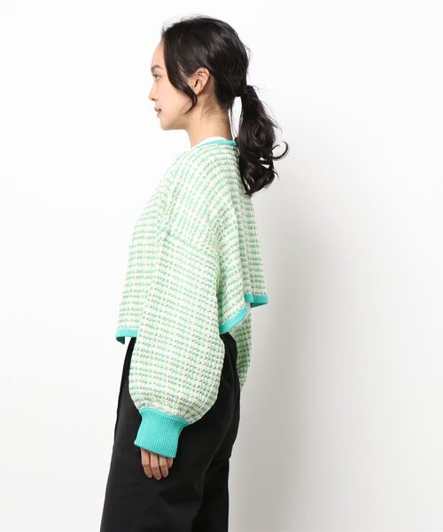 notch.（ノッチ）の「前後2WAYショートカーディガン（カーディガン/ボレロ・レディース・グリーン・M）」の3枚目の写真