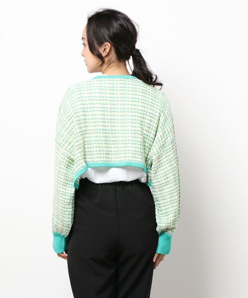 notch.（ノッチ）の「前後2WAYショートカーディガン（カーディガン/ボレロ・レディース・グリーン・M）」の2枚目の写真