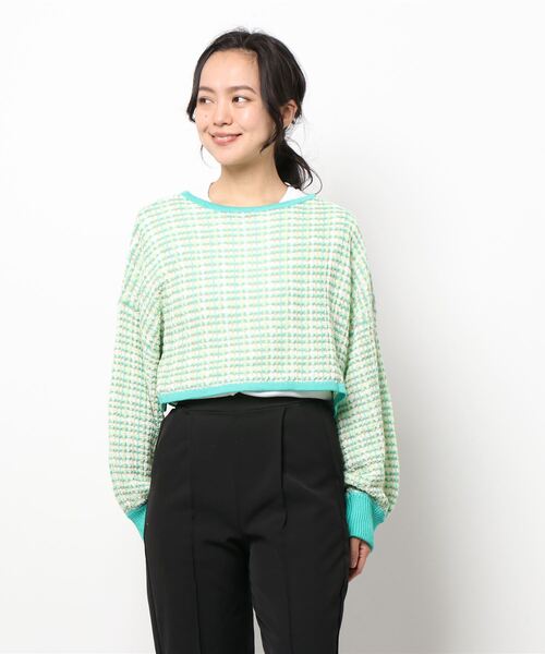 notch.（ノッチ）の「前後2WAYショートカーディガン（カーディガン/ボレロ・レディース・グリーン・M）」の4枚目の写真