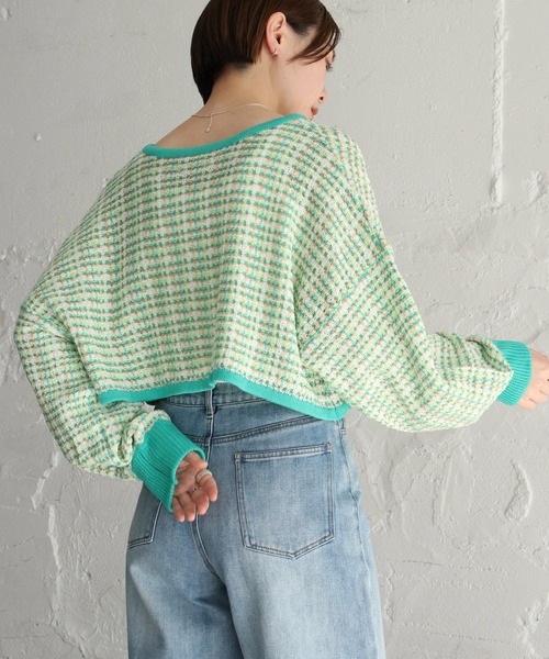 notch.（ノッチ）の「前後2WAYショートカーディガン（カーディガン/ボレロ・レディース・グリーン・M）」の15枚目の写真