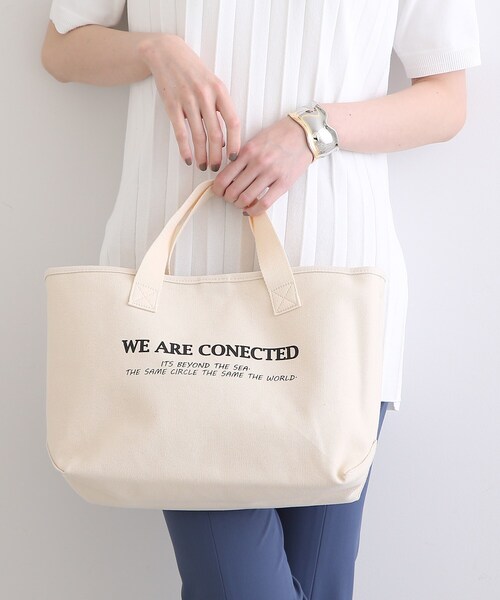 INDIVI（インディヴィ）の「◆【2WAY/A4収納可能】キャンバスショルダー（ショルダーバッグ・レディース・サンドベージュ/オフホワイト・00）」の6枚目の写真