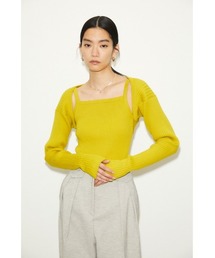 THROW 2P HG ARM RIB TOPS ハイゲージ リブ トップス