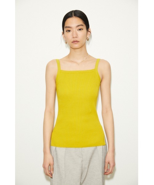 THROW by SLY（スローバイスライ）の「THROW 2P HG ARM RIB TOPS ハイゲージ リブ トップス（カーディガン/ボレロ・レディース・ブラック/イエロー・FREE）」の16枚目の写真