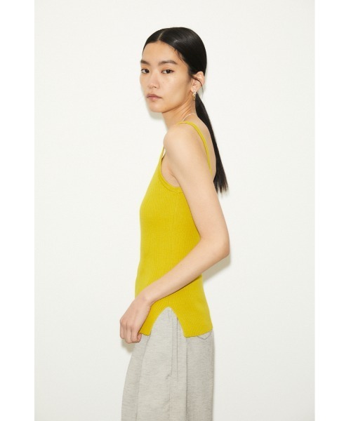 THROW by SLY（スローバイスライ）の「THROW 2P HG ARM RIB TOPS ハイゲージ リブ トップス（カーディガン/ボレロ・レディース・ブラック/イエロー・FREE）」の10枚目の写真
