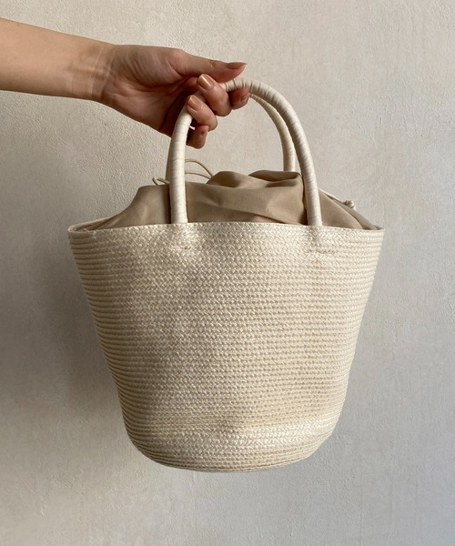 CAPRICIEUX LE'MAGE（カプリシューレマージュ）の「コロールテーパードバッグ（ハンドバッグ・レディース・ホワイト/ピンク/グリーン・FREE）」の15枚目の写真