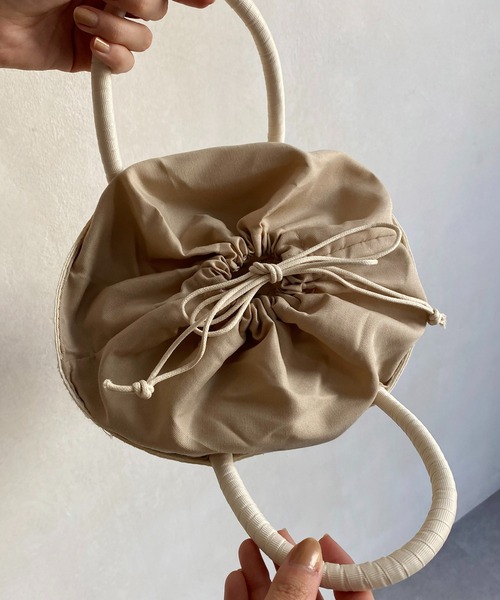 CAPRICIEUX LE'MAGE（カプリシューレマージュ）の「コロールテーパードバッグ（ハンドバッグ・レディース・ホワイト/ピンク/グリーン・FREE）」の17枚目の写真