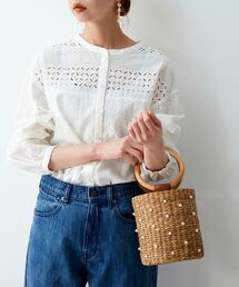 le.coeur blanc | バンクアンパールカゴトート(かごバッグ)