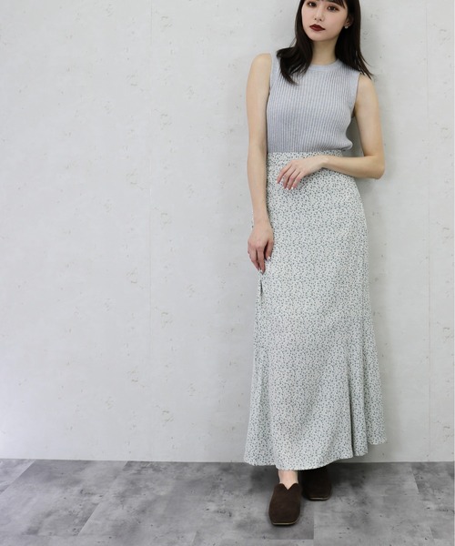 Per sist ence(パーシエンス)の「Per sist ence/パーシエンス 小花柄マーメイドスカート(スカート・レディース・ブラック/オフホワイト/グリーン/アイボリー・FREE)」の20枚目の写真