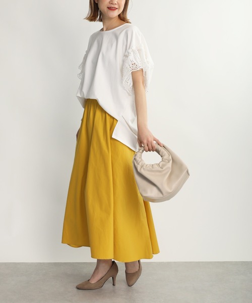 PICCIN（ピッチン）の「袖パールレースプルオーバー（Tシャツ/カットソー・レディース・ブラック/オフホワイト・M/L）」の22枚目の写真