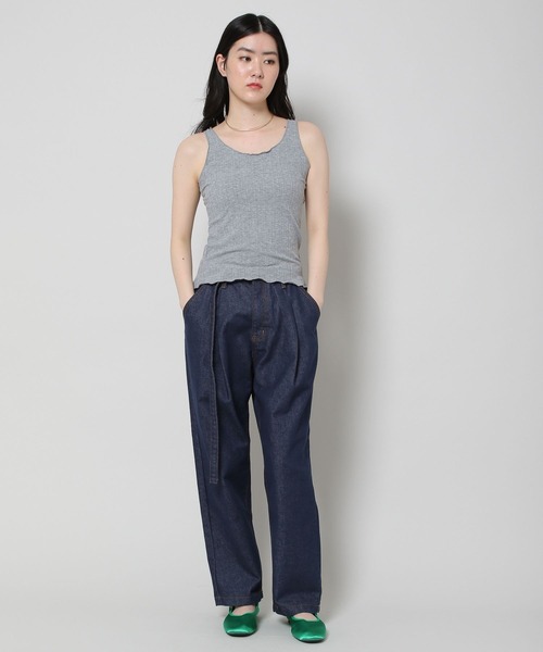 ALAND(エーランド)の「3.3Field Trip/プリーツキャミ 2285601(キャミソール・レディース・ライトブルー/ブラック/グレー/アイボリー・FREE)」の5枚目の写真