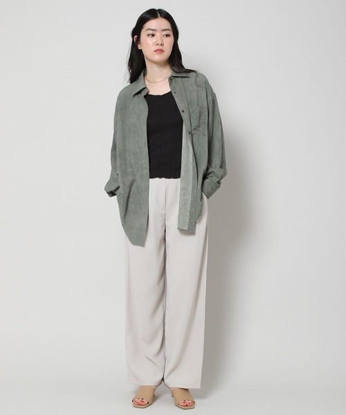 ALAND(エーランド)の「3.3Field Trip/プリーツキャミ 2285601(キャミソール・レディース・ライトブルー/ブラック/グレー/アイボリー・FREE)」の8枚目の写真