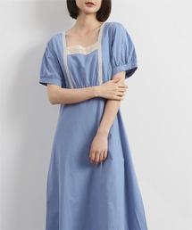 MAISON DE THERESE（メゾン ド テレーズ）の「ハーフスリーブ　バックジップロングワンピース（ワンピース）」