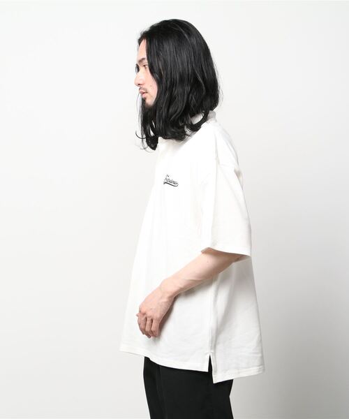 SITRY（シトリー）の「Big silhouette stitch polo shirt / ビッグシルエット ワンポイント刺繍 半袖 ポロシャツ（ポロシャツ・メンズ・ライトグレー/ブラック/オフホワイト/ホワイト系その他/ブラック系その他/グリーン系その他・M/L）」の7枚目の写真