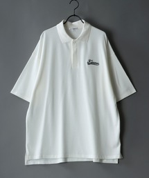 SITRY | Big silhouette stitch polo shirt / ビッグシルエット ワンポイント刺繍 半袖 ポロシャツ(ポロシャツ)