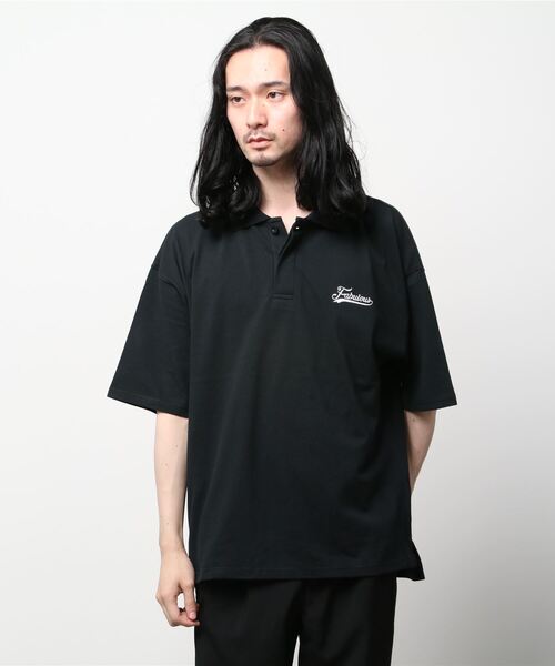 SITRY（シトリー）の「Big silhouette stitch polo shirt / ビッグシルエット ワンポイント刺繍 半袖 ポロシャツ（ポロシャツ・メンズ・ライトグレー/ブラック/オフホワイト/ホワイト系その他/ブラック系その他/グリーン系その他・M/L）」の19枚目の写真