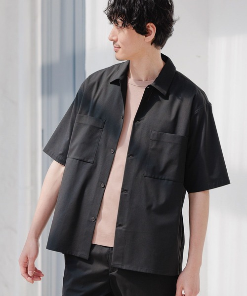 GLOBAL WORK(グローバルワーク)の「アーバンシャツAIR/263061(シャツ/ブラウス・メンズ・チャコールグレー/ブラック/ネイビー/ブラウン・SMALL/MEDIUM/LARGE)」の5枚目の写真