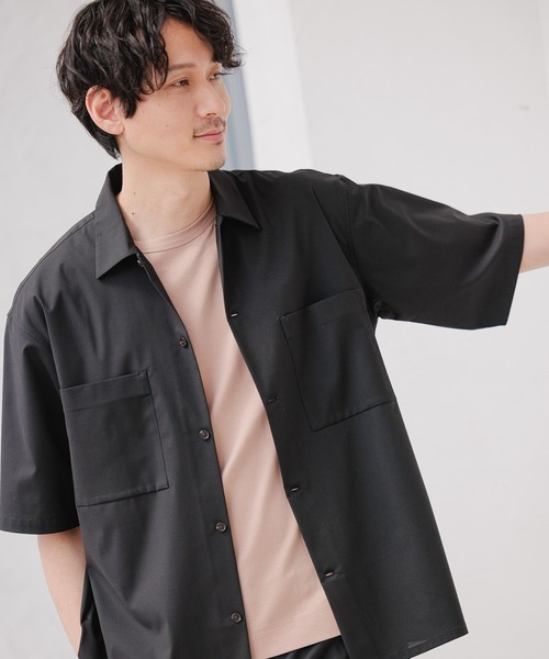 GLOBAL WORK(グローバルワーク)の「アーバンシャツAIR/263061(シャツ/ブラウス・メンズ・チャコールグレー/ブラック/ネイビー/ブラウン・SMALL/MEDIUM/LARGE)」の7枚目の写真