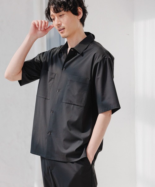 GLOBAL WORK(グローバルワーク)の「アーバンシャツAIR/263061(シャツ/ブラウス・メンズ・チャコールグレー/ブラック/ネイビー/ブラウン・SMALL/MEDIUM/LARGE)」の8枚目の写真