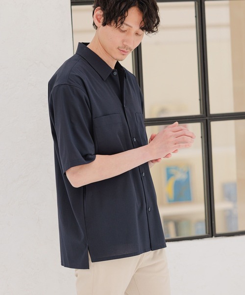 GLOBAL WORK(グローバルワーク)の「アーバンシャツAIR/263061(シャツ/ブラウス・メンズ・チャコールグレー/ブラック/ネイビー/ブラウン・SMALL/MEDIUM/LARGE)」の16枚目の写真