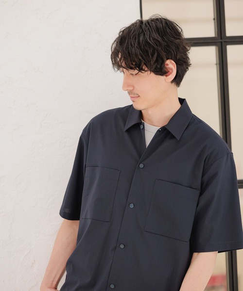 GLOBAL WORK(グローバルワーク)の「アーバンシャツAIR/263061(シャツ/ブラウス・メンズ・チャコールグレー/ブラック/ネイビー/ブラウン・SMALL/MEDIUM/LARGE)」の18枚目の写真