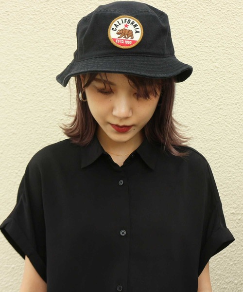 AMERICAN NEEDLE(アメリカンニードル)の「LAIDBACK / American Needle CALI Forrester Bucket NS HAT / アメリカンニードル カルフォルニアフォレスターバケットハット(ハット・レディース・ブラック・S/M/L/XL)」の1枚目の写真