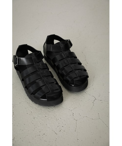 AZUL by moussy（アズールバイマウジー）の「GURKHA SANDALS/グルカサンダル（サンダル・メンズ・ブラック・MEDIUM/LARGE）」の4枚目の写真