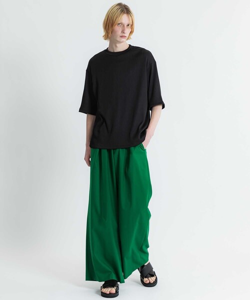 ATTACHMENT（アタッチメント）の「STUDIOUS別注 PLEATS　S/S　TEE（Tシャツ/カットソー・メンズ・ライトグレー/ブラック・1/2）」の11枚目の写真