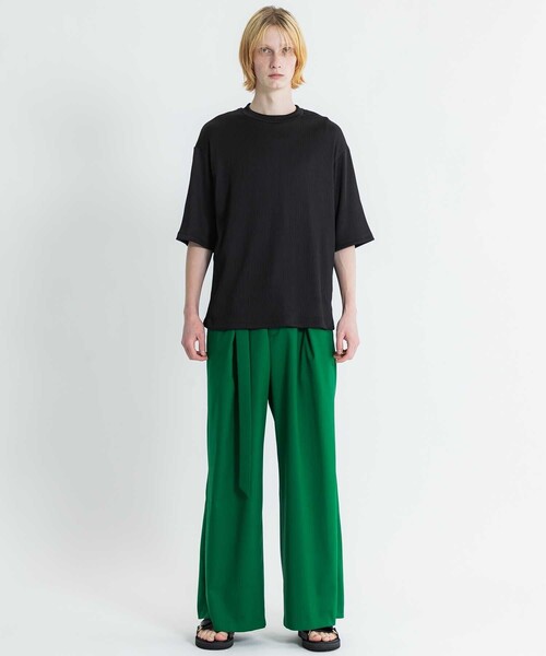 ATTACHMENT（アタッチメント）の「STUDIOUS別注 PLEATS　S/S　TEE（Tシャツ/カットソー・メンズ・ライトグレー/ブラック・1/2）」の10枚目の写真