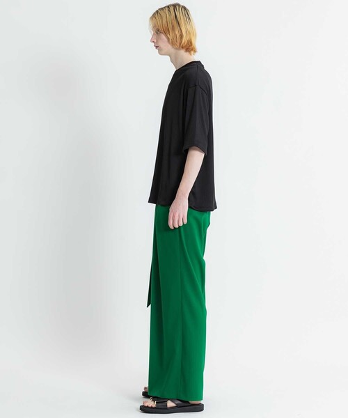 ATTACHMENT（アタッチメント）の「STUDIOUS別注 PLEATS　S/S　TEE（Tシャツ/カットソー・メンズ・ライトグレー/ブラック・1/2）」の9枚目の写真