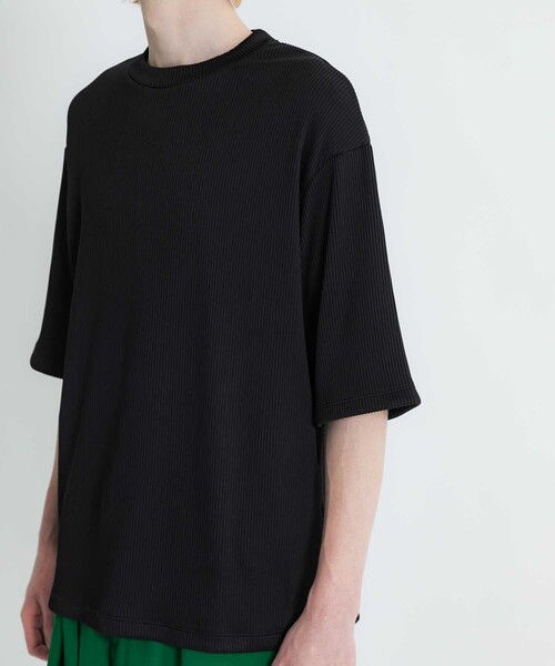 ATTACHMENT（アタッチメント）の「STUDIOUS別注 PLEATS　S/S　TEE（Tシャツ/カットソー・メンズ・ライトグレー/ブラック・1/2）」の6枚目の写真