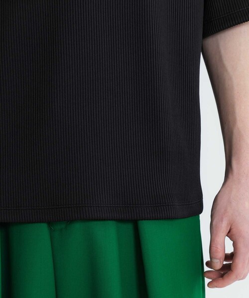 ATTACHMENT（アタッチメント）の「STUDIOUS別注 PLEATS　S/S　TEE（Tシャツ/カットソー・メンズ・ライトグレー/ブラック・1/2）」の4枚目の写真