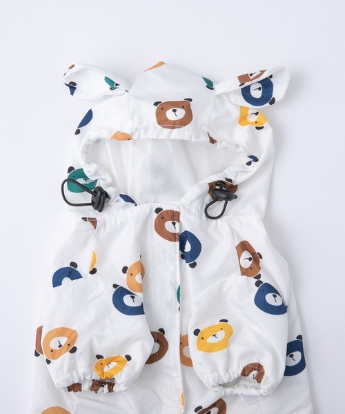 セール】クマ柄レインコート/犬服（ドッグウェア）（ペット