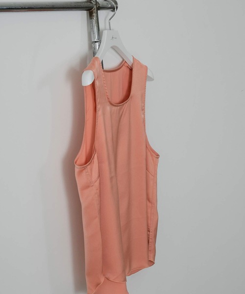 Amiur（エミレ）の「vintage satin no sleeve（Tシャツ/カットソー・レディース・アイボリー/ライム/サーモンピンク・FREE）」の20枚目の写真